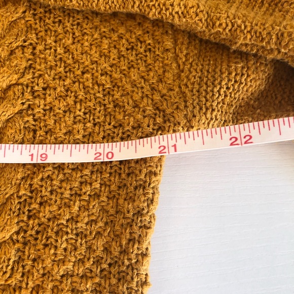 Mossimo Mustard Cable Knit Cropped Sweater - Picture 8 of 12